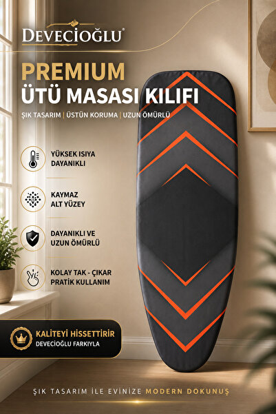 Devecioğlu Harbinger Keçeli Isıya Dayanıklı Ütü Masası Kılıfı Yeni Nesil