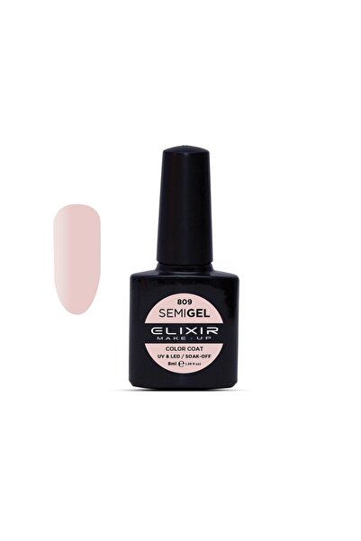 Elixir SEMI GEL (ΗΜΙΜΟΝΙΜΟ ΒΕΡΝΙΚΙ) - 809 (CHAMPAGNE Pink) 8ML