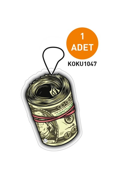 JR Jetreklam USD Dolar Özel Tasarımlı Dekoratif Oto Kokusu ve Araç Kokusu