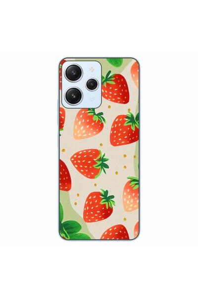 OEM Husa compatibila cu Xiaomi Redmi 12 4G Silicon Gel Tpu Model Capsuni Pattern
