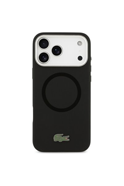 Lacoste Husă de silicon MagSafe pentru iPhone 17 Pro Max Negru