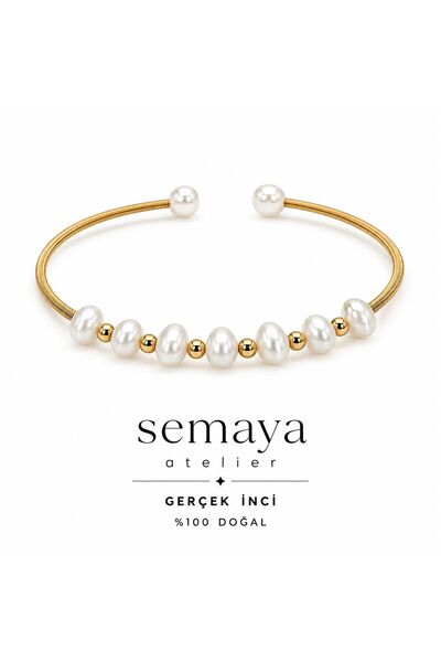 Semaya Atelier Özel Seri İncili Kelepçe
