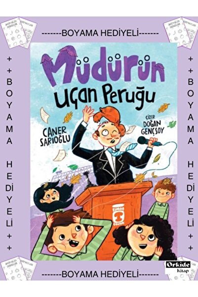 Timaş Yayınları Boyamalı - 4. 5. 6. 7. Sınıf , Müdürün Uçan Peruğu , Caner Sa...