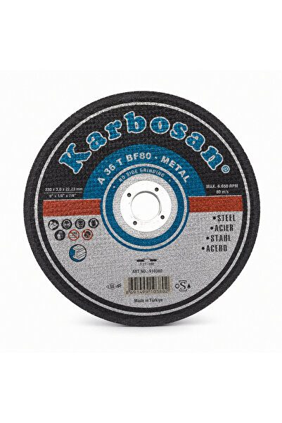 KARBOSAN METAL KESME TAŞI 230X3,0X22.23 MM A 36 T BF80