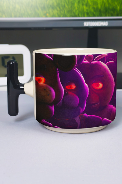 ZipZap Five Nights at Freddy's Printed Ceramic Luxury Mug (1 Piece) T-Shaped ...