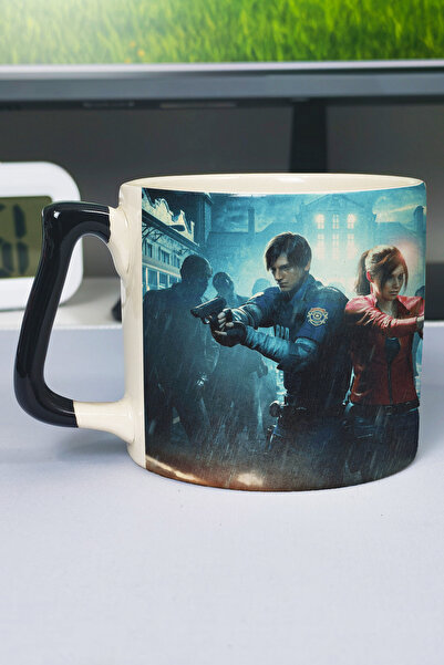 ZipZap Resident Evil Printed Ceramic Luxury Mug (1 Piece) Special Black Handl...