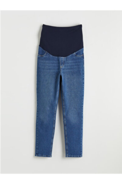 LC Waikiki yeni sezon İndigo Karın Panelli Slim Mom Hamile Jean Pantolon