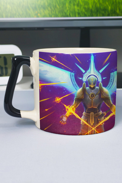ZipZap Ultrakill Printed Ceramic Luxury Mug (1 Piece) Special Black Handle Wa...