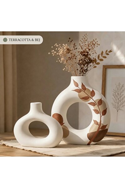 LUNİVAA HOME Modern Bohemian Home, Office and Gift Decorative Vase Set |   Ha...