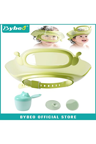 BYBEO طقم شامبو استحمام للأطفال من 3 قطع، قبعة استحمام للأطفال، كوب استحمام م...