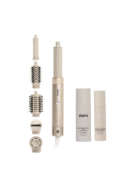 Clara All-In-One Hair Care & Styling Kit - Multi-Use Dryer with Protecting Sp...