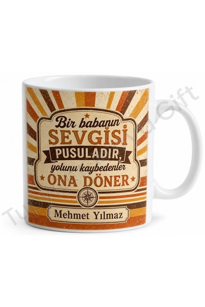Tupya Gift Retro Dad Written Nostalgic Design Mug Cup Father's Day Gift