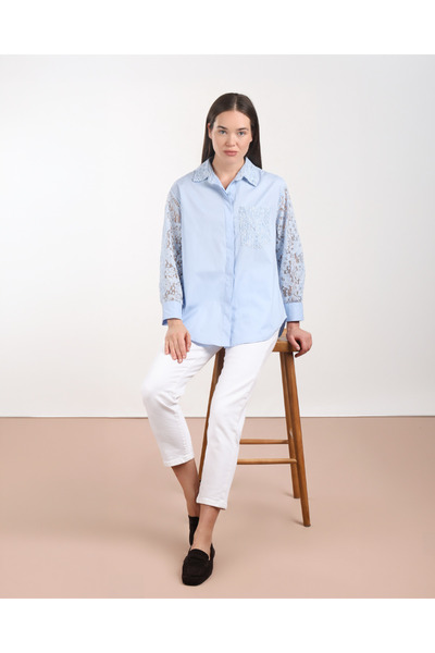 Sempre Lace Sleeve Shirt