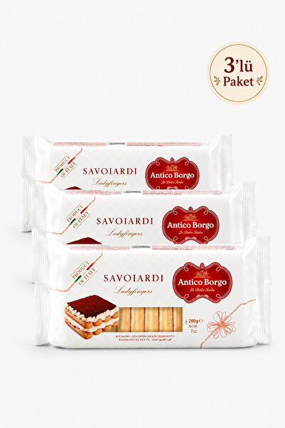 Antico Borgo Savoiardi Kedi Dili 200 Gr x 3 Adet
