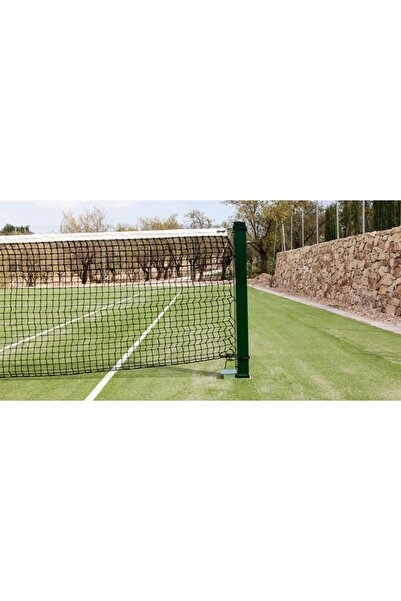 MSP Zelené čtvercové ocelové tenisové sloupky 80x80 mm