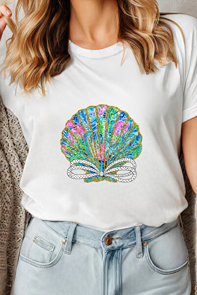 Sarah's Boutique Women's T-shirt – 100% cotton – Glitter Shell