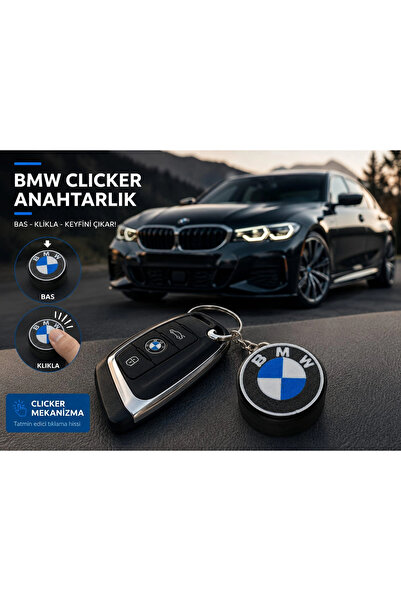YSN SOUNDS BMW Clicker Anahtarlık , BMW Logolu Clicker Araç Anahtarlığı - BMW...