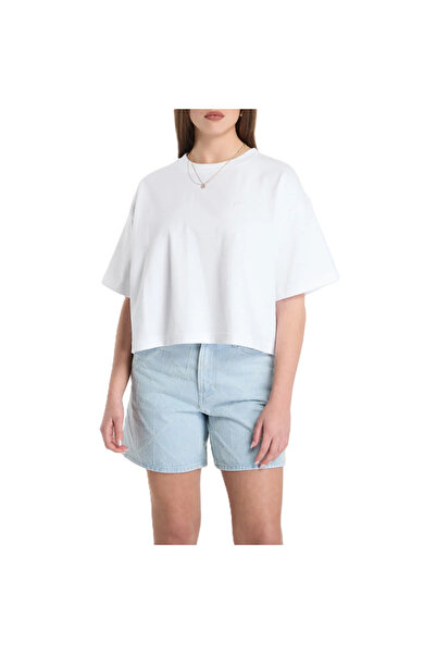 Calvin Klein Γυναικείο Κοντό Φαρδύ Σατέν Φλοράλ Μπλουζάκι