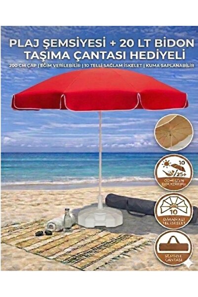 Hey ÇeLik Hey CO | Esnetilebilir Günes Geçirmez Plaj Semsiyesi | Taşıma Çantalı