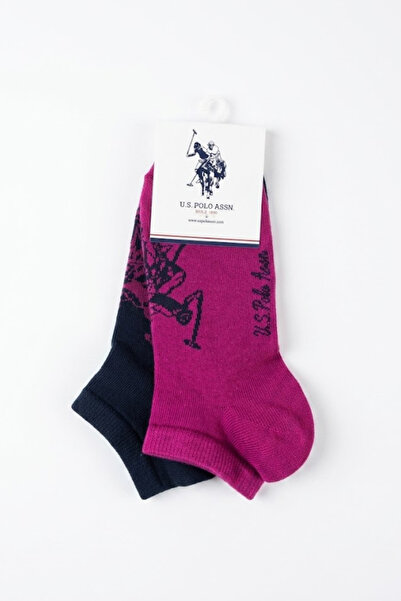 U.S. Polo Assn. 2 ζευγάρια βαμβακερές κάλτσες με λογότυπο, άνετες για καθημερ...