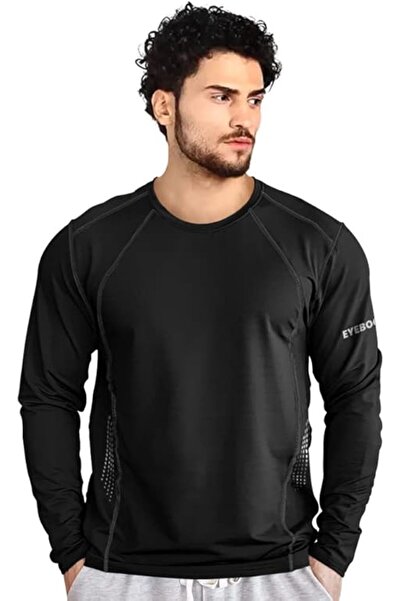 Generic EYEBOGLER Men's Casual Dry-Fit Long Sleeve Crew Neck T-Shirt