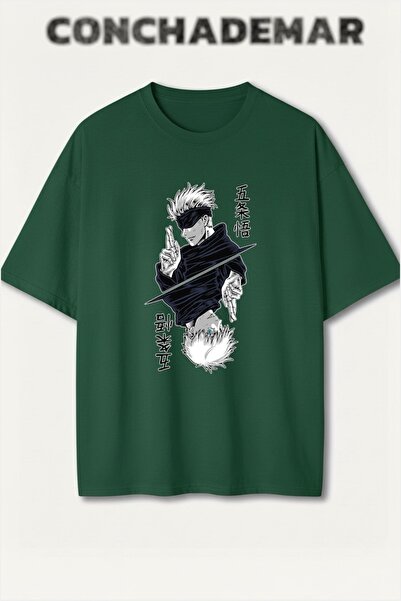 Vordevia Jujutsu Kaisen Printed Colorful Oversize T-Shirt Printed Premium Ove...