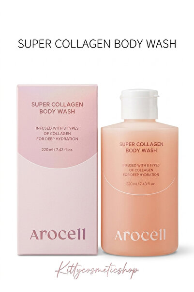 AROCELL Super Collagen Body Wash, 220 ml(PDRN Kolajen Yenileyici Duş Jeli)