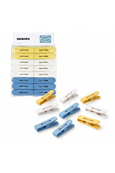Zenorius Cârlige de Rufe 16/Set, din Plastic 6,5cm, Diferite Culori