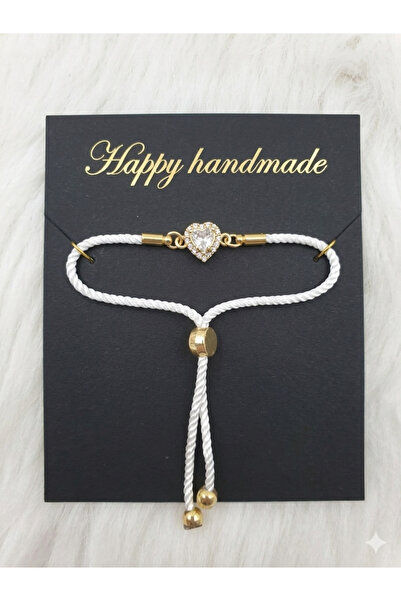 HAPPY HANDMADE Zircon Stone Adjustable Bracelet/Birthday Gift/Fits Any Wrist/...