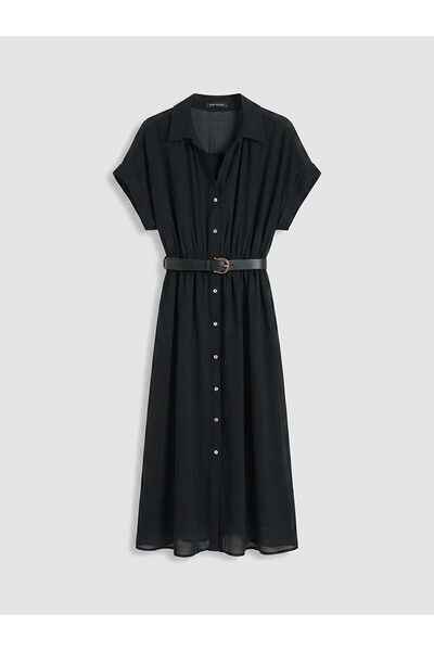 LC Waikiki Nevavm Belted Shirt Dress with a Difference