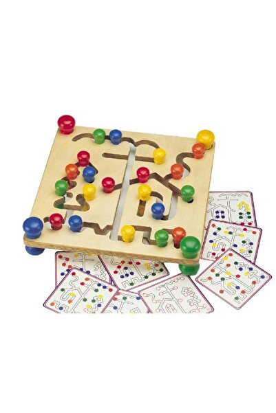 Puzzle Wooden Bead Track Game