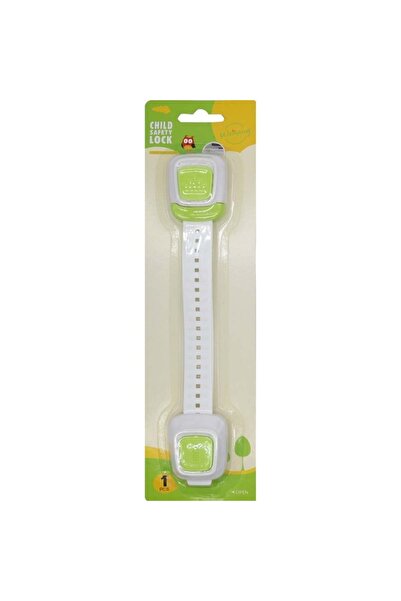 Puzzle Door Locking Device - Refrigerator and Drawer Security - Green