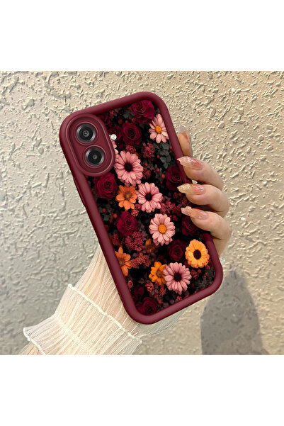 SLIMFELT Samsung Galaxy A07 4G Uyumlu Yüksek Kaliteli Çiçek Desenli, Düşmeye ...