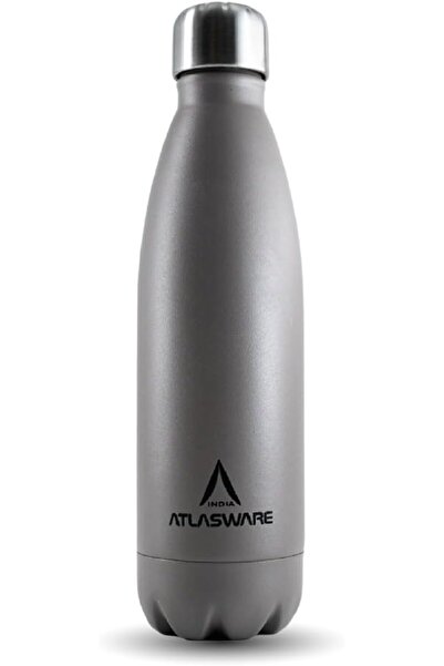 Atlasware Premium Stainless Steel Water Bottle, 500ml, Double-Wall Insulated,...