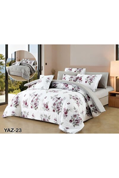 SFT Summer Royal 8 Pieces Reversible Luxury Bedspread Set for You and Your El...