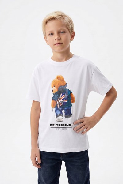 Kyron Tricou pentru băiat cu imprimeu din bumbac / cu diferite opțiuni de culoare și model
