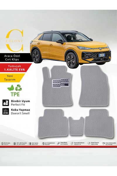 COLONY Volkswagen T-Roc 2026+ Hücreli Premium 1.Kalite Eva Paspas Seti Paspas...