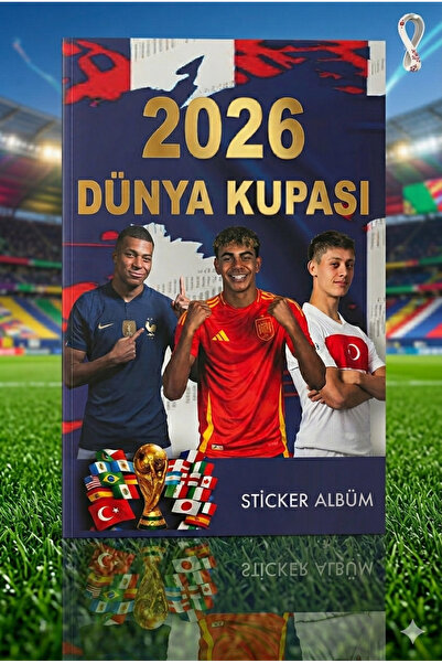 vattara 2026 Dünya Kupası Sticker Futbolcu Sticker 16 Ülke 208 Çıkartma