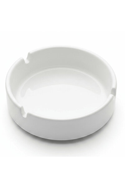 ROYALFORD Premium White Ceramic Ashtray – 4-Inch