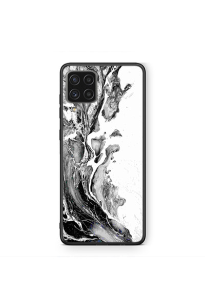 Other Samsung A12 Marble River Black Glossy Θήκη