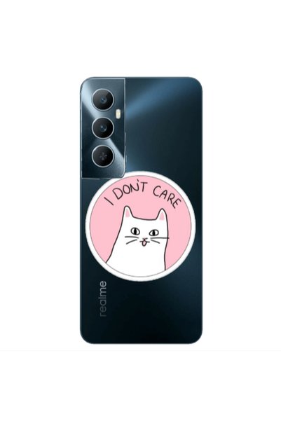 Other Realme C65 I dont Care Transparent Silicone TPU Θήκη