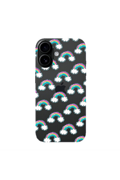 Other Apple Iphone 16 plus Cute rainbows Transparent Silicone TPU Θήκη