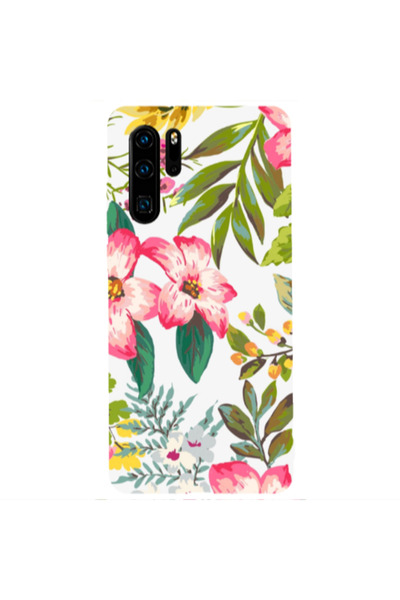 Other Huawei P30 Pro Red laves Transparent Silicone TPU Θήκη