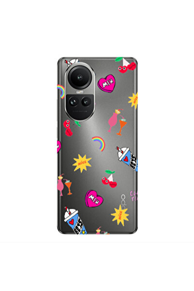 Other Oppo Reno10 5G glam time Transparent Silicone TPU Θήκη