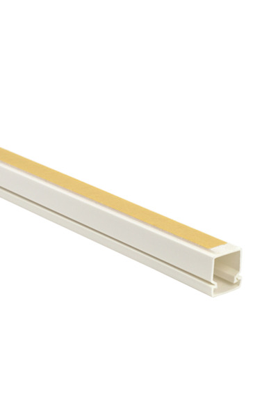 DLX Cable duct 16x16 mm with adhesive, 2m - PVCA-166-16
