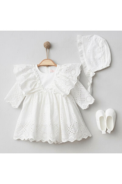 LisaLoom Begonya Baby Girl Embroidered Dress Newborn Luxury Dress Set - Hospi...