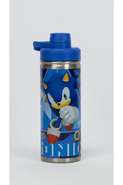 Samaco Single-wall stainless steel water bottle with polypropylene lid from S...