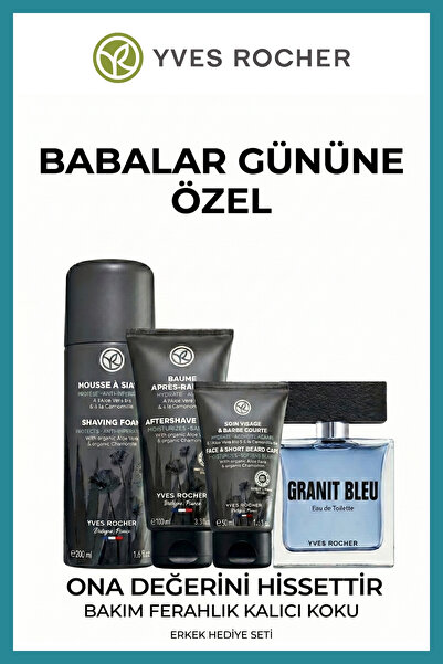 Yves Rocher Marin EDT Parfüm Tıraş Köpüğü Balsam Sakal Kremi İçerikli Erkek B...