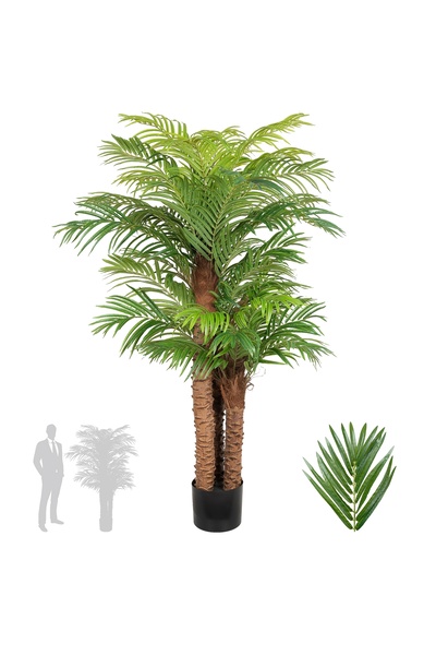 Roberto Rossi Palmier artificial H180cm Phoenix roebelenii cu 36 frunze