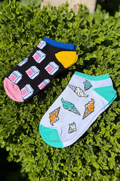 LouSocks Unisex Food Patterned Booties Socks